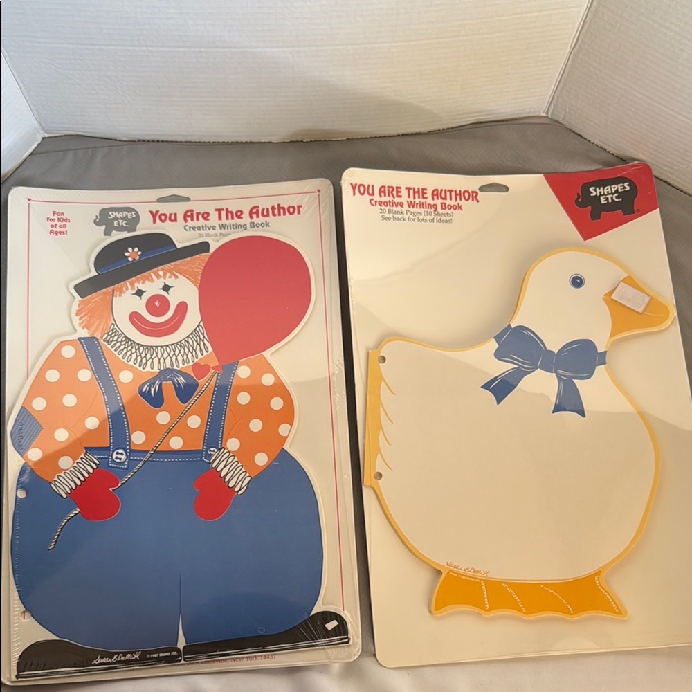 Vintage Teaching Tree Shapes Etc Creative Writing Clown Animals People Lot of 6